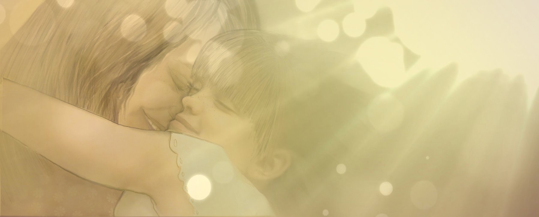 Illustrasjon fra *Eit hjarta til jul* (2021), illustrert av Line Renslebråten og skrevet av Line Dybdal, publisert av Samlaget.