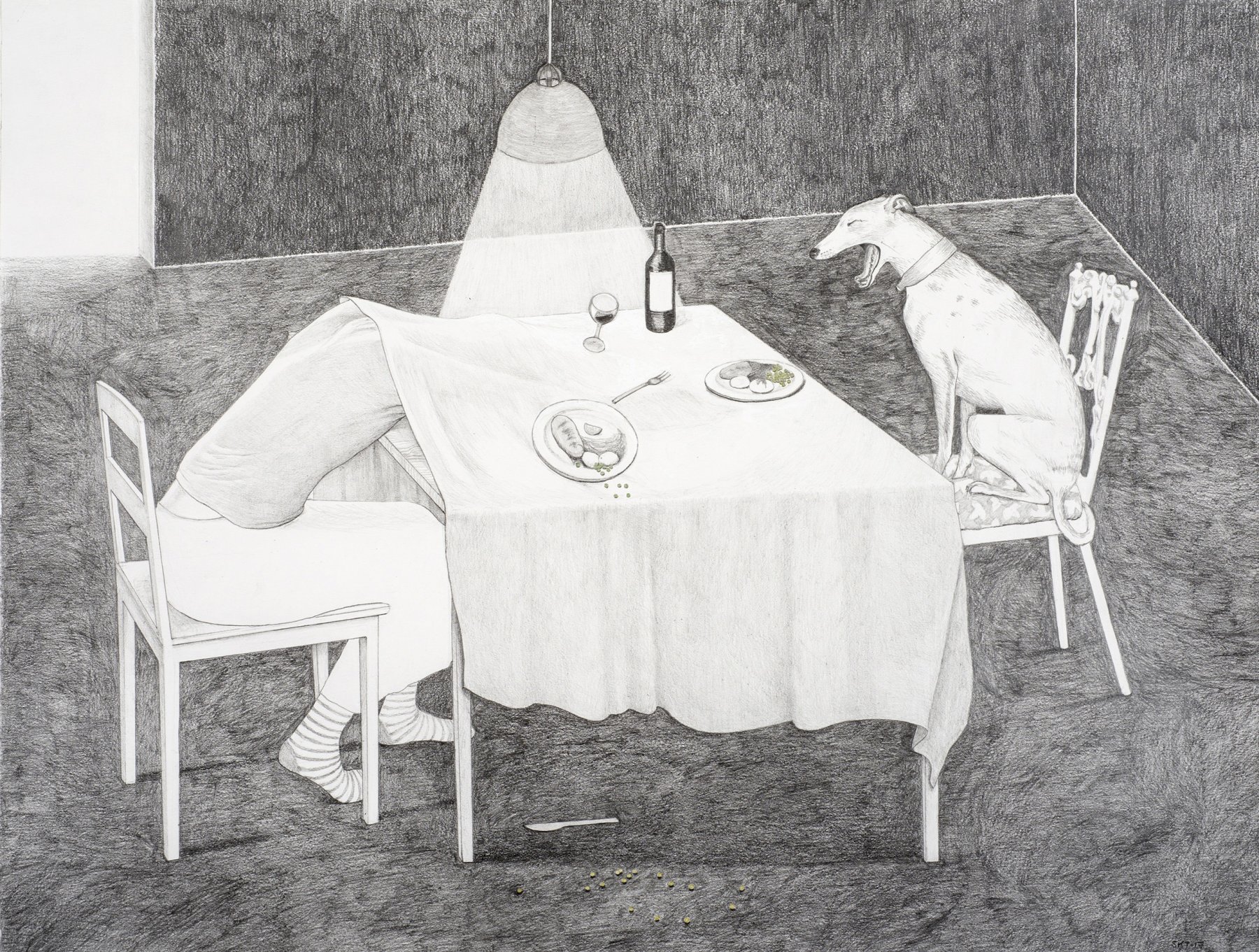 Grønne erter (2017) av Susanna Kajermo Törner. Foto: Thor Brødreskift.