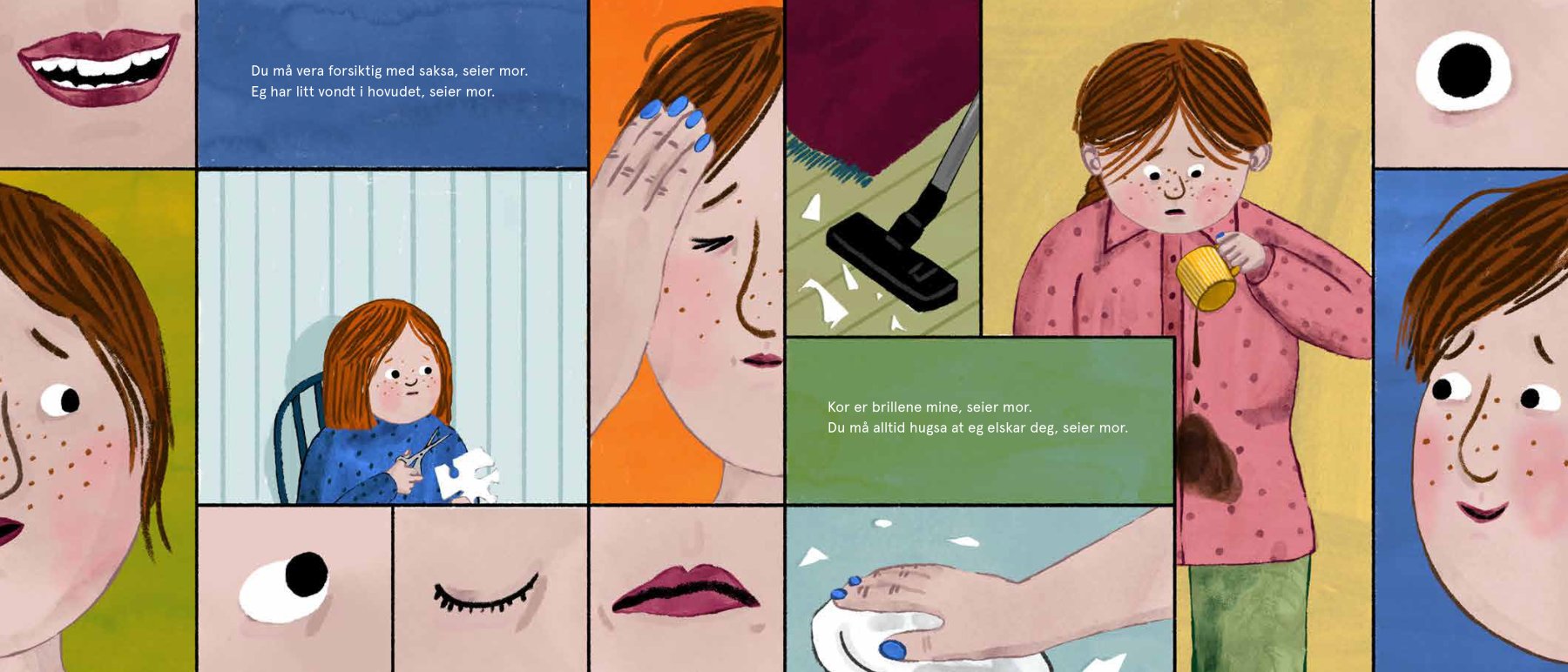 *Berre mor og Ellinor* (2022) illustrert av Sunniva Sunde Krogseth, med tekst av Ingrid Z. Aanestad. Publisert av Gyldendal.