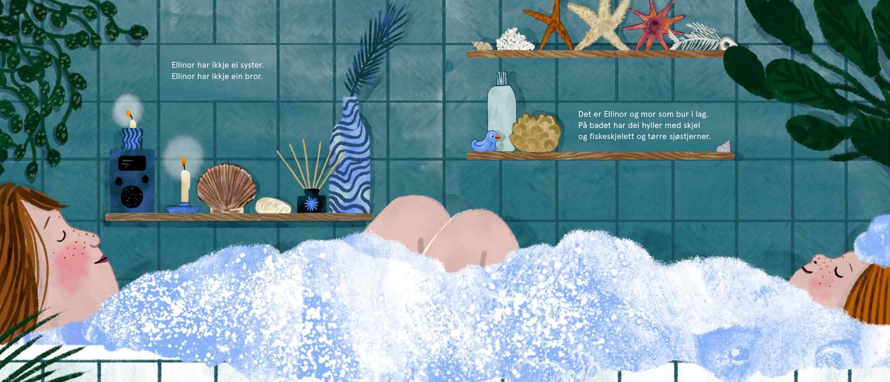 *Berre mor og Ellinor* (2022) illustrert av Sunniva Sunde Krogseth, med tekst av Ingrid Z. Aanestad. Publisert av Gyldendal.
