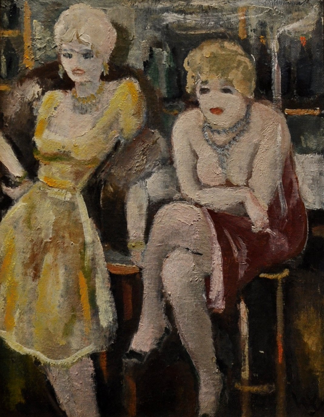 *Bargjester* (maleri, 35 x 41 cm) av William Lunden, fra 1920-tallet. Foto: Egon Låstad