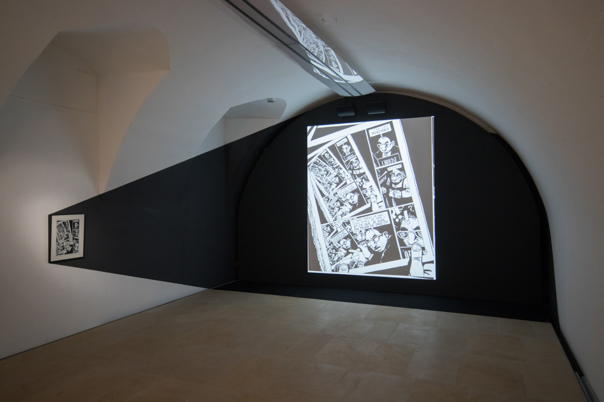 Marc-Antoine Mathieus utstilling «Gefangener der Träume», Kunstpalais. Foto: Internationaler Comic-Salon Erlangen/Erich Malter.